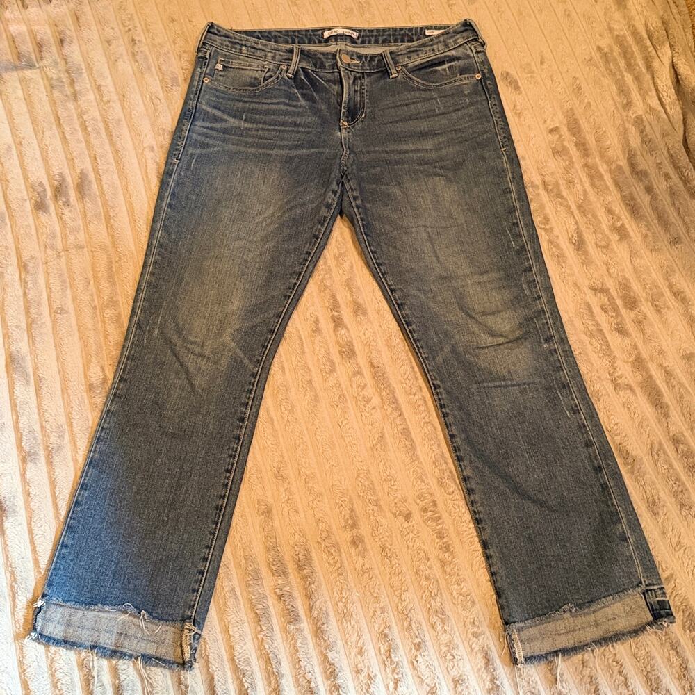 Dear John Liam Straight Leg Jeans Size 29 Distressed Raw Step Hem‎
